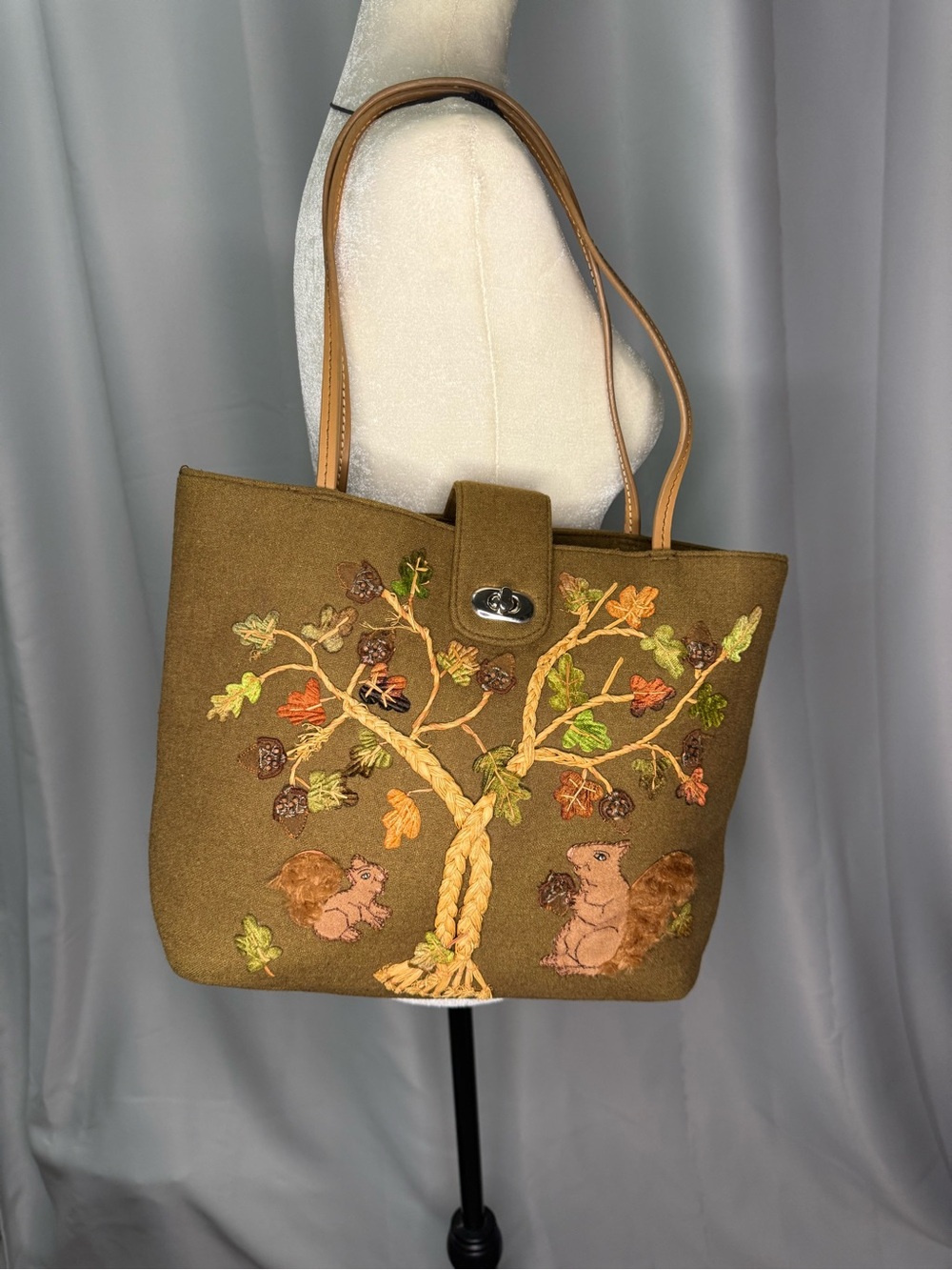 Vintage Cappelli Straworld Squirrel Bag